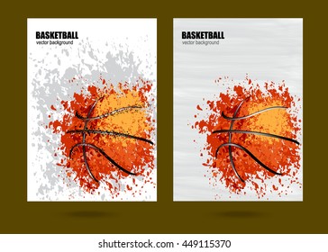 Vector Illustration Basketball Basketball Sports Posters Stock Vector ...