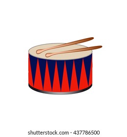Vector illustration of a bass drum.