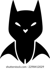 vector illustration of bat icon