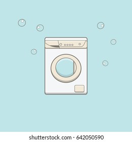 Vector illustration of bathroom accessories