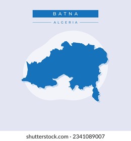 Vector illustration vector of Batna map Africa