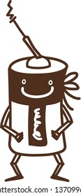 Vector illustration of a battery