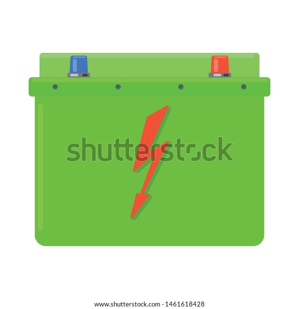 Vector illustration of\
battery and car icon. Collection of battery and clean vector icon\
for stock.