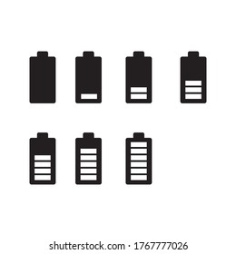 Vector Illustration Battery Charging Progress Icon Stock Vector ...