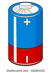 vector illustration of battery, electric equipment