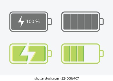 Vector illustration A battery energy 
