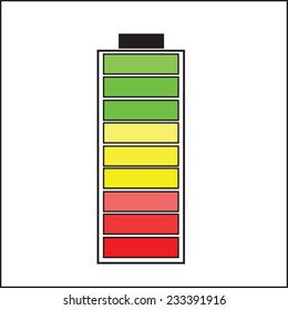 vector illustration of battery icon