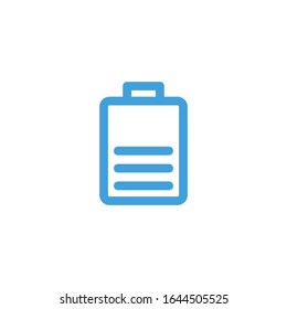 Icono de batería, ilustración vectorial. Plantilla de diseño de línea