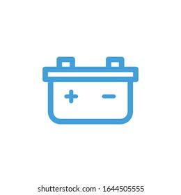 Vector illustration, battery icon. Line design template
