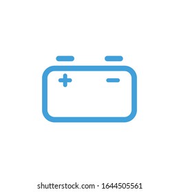 Icono de batería, ilustración vectorial. Plantilla de diseño de línea