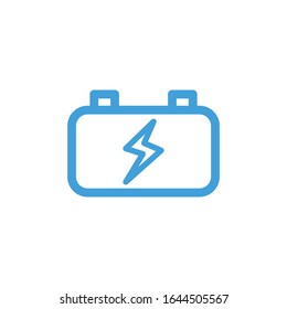 Icono de batería, ilustración vectorial. Plantilla de diseño de línea