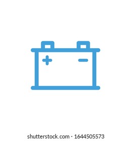 Vector illustration, battery icon. Line design template