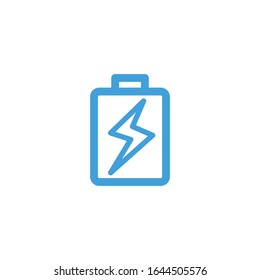 Icono de batería, ilustración vectorial. Plantilla de diseño de línea