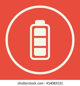 Vector illustration of battery icon. Premium quality web icon