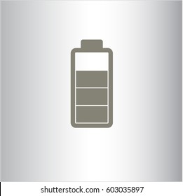 Ilustración vectorial del símbolo de la batería
