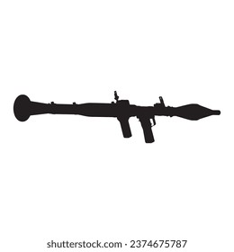 Ilustración vectorial de Bazooka Silhouette