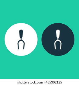 Vector illustration of bbq fork icon
