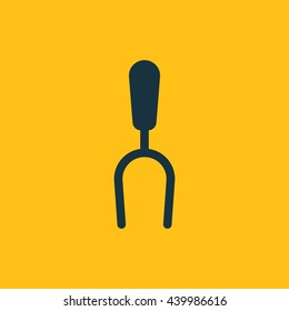 Vector illustration of bbq fork icon