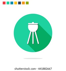 Vector illustration of bbq icon