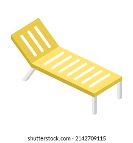Ilustración vectorial de la silla de playa.