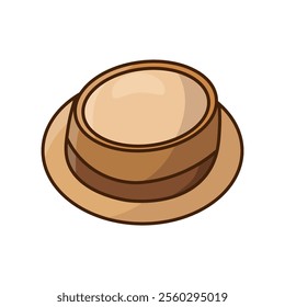 vector illustration of beach hat