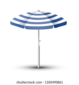 Vector illustration of Beach Umbrella. The symbol of a holiday by the sea