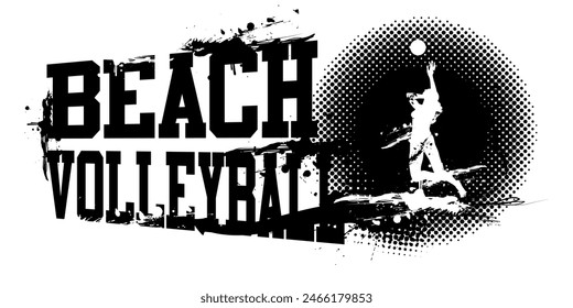 A vector illustration of Beach Volleyball Banner 