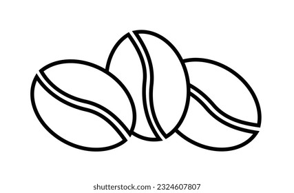 Ilustración vectorial del café frijol.
