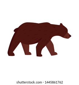Vector illustration of bear and brown icon. Collection of bear and animal stock symbol for web.
