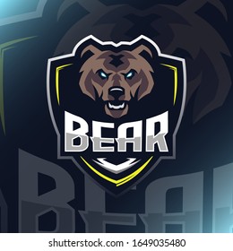 Vector illustration Bear logo mascot for teammate