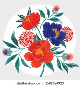 Vector illustration of a beatiful floral frame for Wedding, anniversary, birthday and party. Design for invitation card, picture frame, poster, scrapbook