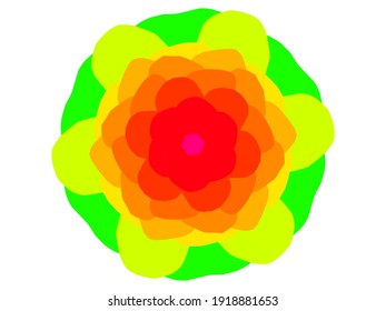 vector illustration of beautiful abstract flower