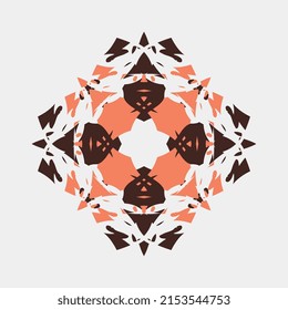 vector illustration of beautiful abstract beautiful mandala ornament beautiful color combination for decoration