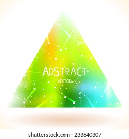 Vector illustration. Beautiful abstract triangle space background