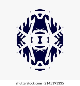 vector illustration of beautiful art pattern monogram for cloth motifs or others
