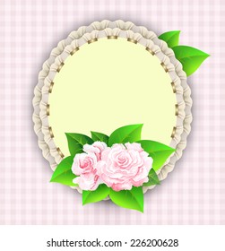 Vector illustration of a beautiful backdrop with roses