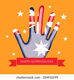 Vector illustration of a beautiful background for Australia day.