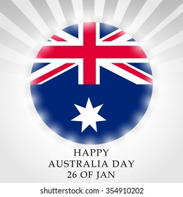 Vector illustration of a beautiful background for Australia day.