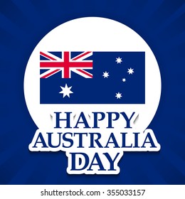 Vector illustration of a Beautiful Background for Australia Day.