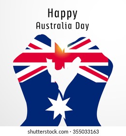 Vector illustration of a Beautiful Background for Australia Day.