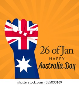 Vector illustration of a Beautiful Background for Australia Day.