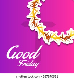 Vector illustration of beautiful background for Good Friday.