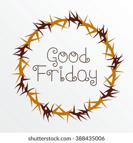 Vector illustration of beautiful background for Good Friday.