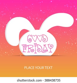 Vector illustration of beautiful background for Good Friday.