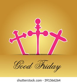 Vector illustration of beautiful background for Good Friday.