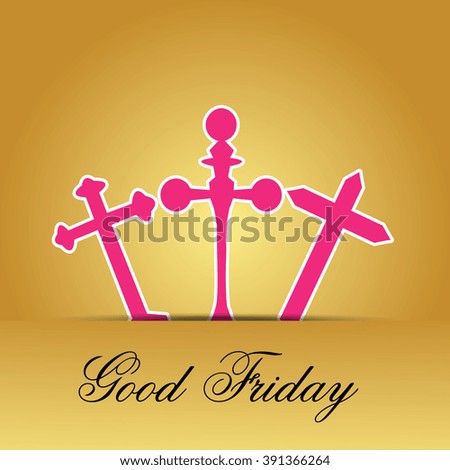 Vector illustration of beautiful background for Good Friday.