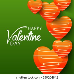 Vector illustration of a beautiful background for Happy Valentines Day .
