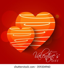 Vector illustration of a beautiful background for Happy Valentines Day .