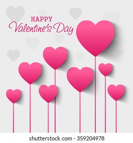 Vector illustration of a beautiful background for Happy Valentines Day .