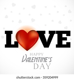 Vector illustration of a beautiful background for Happy Valentines Day .